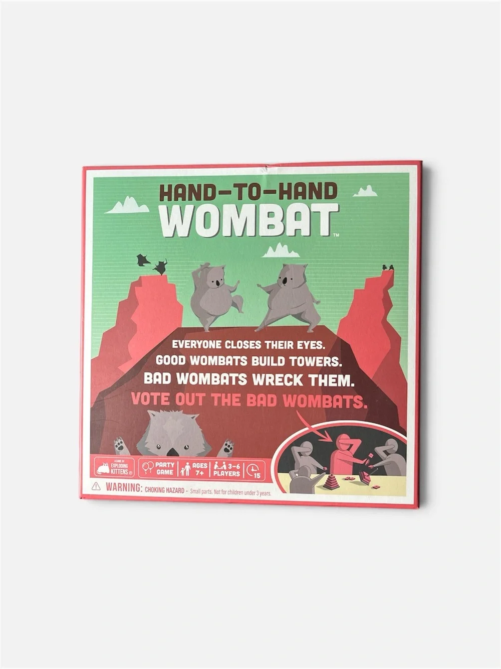 Hand-to-Hand Wombat Party Game